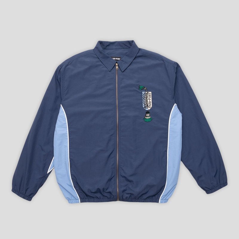 Tassle RPET Delivery Jacket – Navy / Light Blue