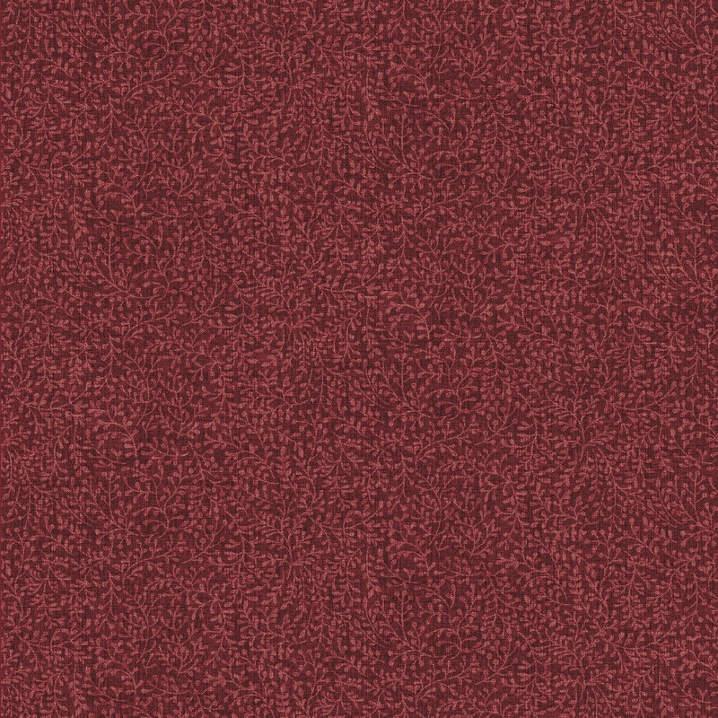 Fern Cranberry  100% Quilting Cotton Fabric by the Yard