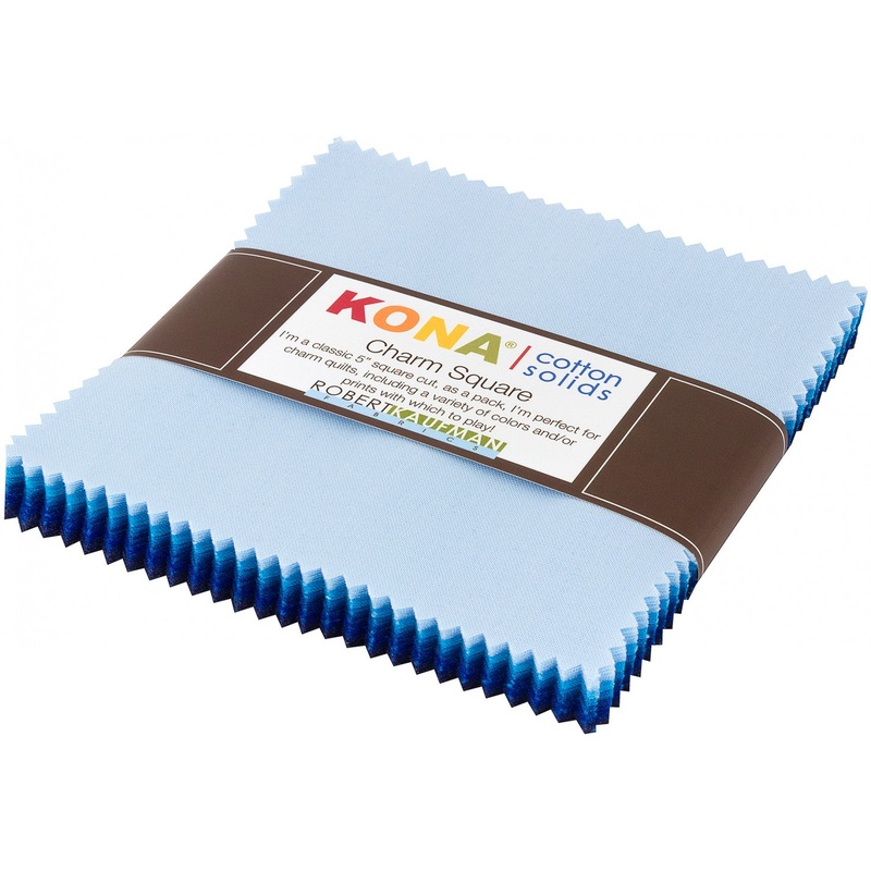 Kona Cotton Solids Waterfall Palette Charm Pack